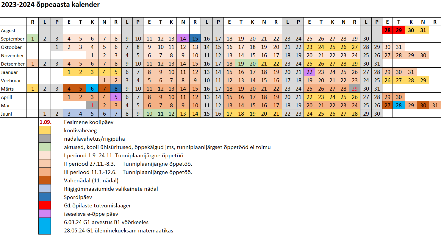 2023-24. õppeaasta kalender