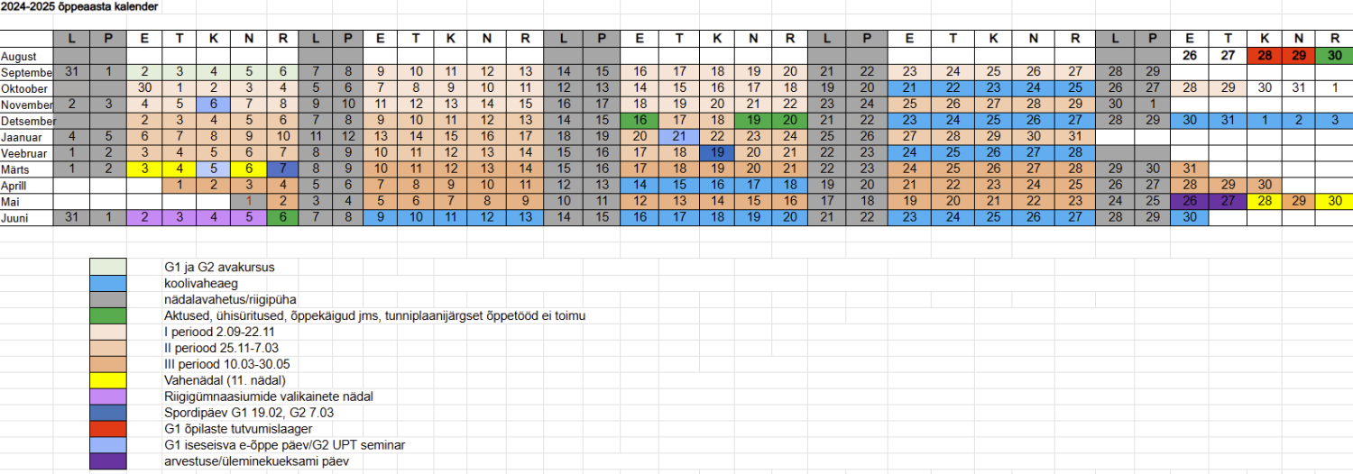 Akadeemiline kalender